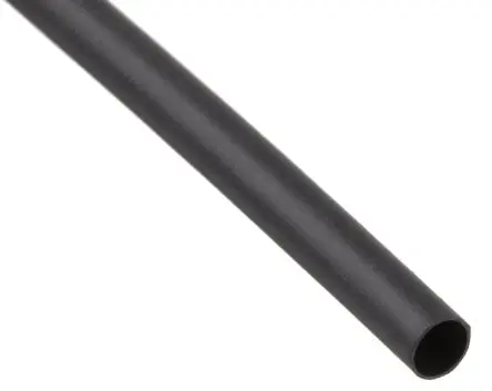 Produktfoto 1 von TE Connectivity CGPT Wärmeschrumpfschlauch, Polyolefin Schwarz, Ø 3.2 mm Schrumpfrate 2:1, Länge 1.2m