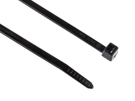 Produktfoto 1 von HellermannTyton T50R Nylon 6.6 Kabelbinder Nicht lösbar Schwarz 4.6mm x 200 mm