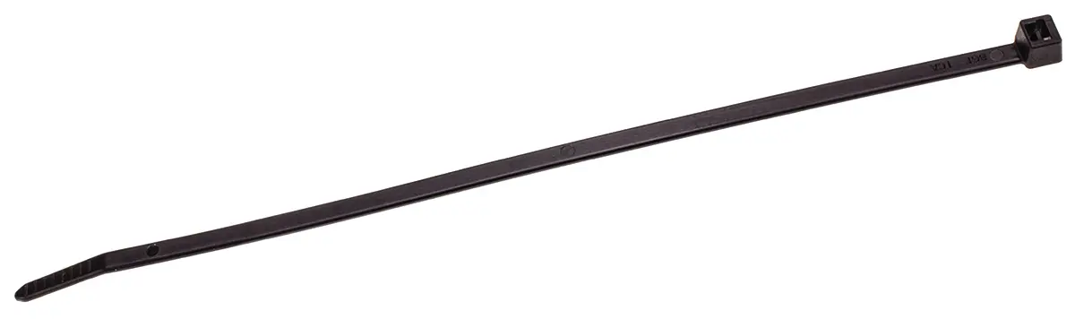 Produktfoto 1 von HellermannTyton T50R Nylon 6.6 Kabelbinder Nicht lösbar Schwarz 4.6 mm x 200 mm