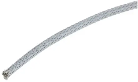 Produktfoto 1 von HellermannTyton Kabelbinder Grau Nylon 6.6 für Kabel-Ø 3 mm, Kabel ø 6 mm, Länge 10m Umflochten Dehnbar