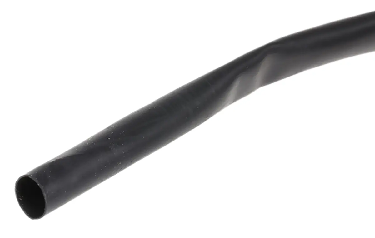 TE Connectivity LSTT Wärmeschrumpfschlauch, Polyolefin Schwarz, Ø 4.8 mm Schrumpfrate 2:1, Länge 9m
