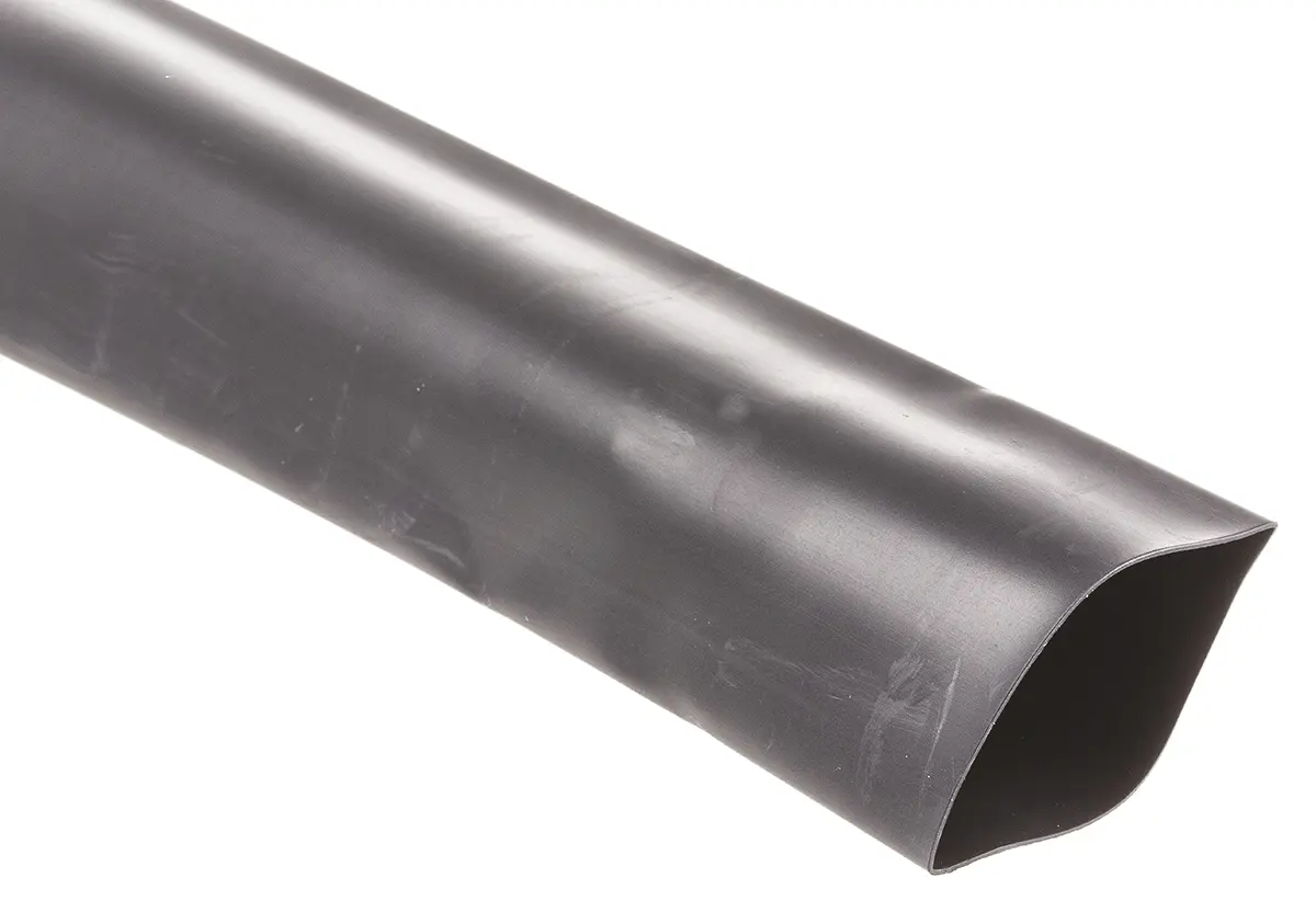 Produktfoto 1 von TE Connectivity LSTT Wärmeschrumpfschlauch, Polyolefin Schwarz, Ø 25.4 mm Schrumpfrate 2:1, Länge 3m