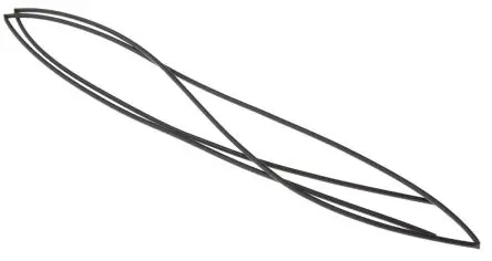 Produktfoto 1 von TE Connectivity RNF-100 Wärmeschrumpfschlauch, Polyolefin Schwarz, Ø 1.6 mm Schrumpfrate 2:1, Länge 1.2m