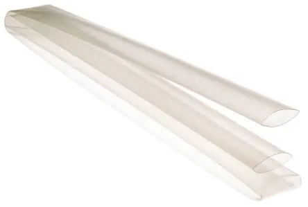 Produktfoto 1 von TE Connectivity RNF-100 Wärmeschrumpfschlauch, Polyolefin Klar, Ø 25.4 mm Schrumpfrate 2:1, Länge 1.2m