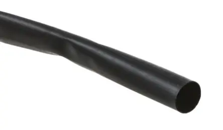 Produktfoto 1 von TE Connectivity CGPT Wärmeschrumpfschlauch, Polyolefin Schwarz, Ø 6.4 mm Schrumpfrate 2:1, Länge 8m