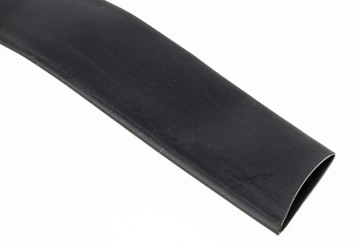Produktfoto 1 von TE Connectivity CGPT Wärmeschrumpfschlauch, Polyolefin Schwarz, Ø 12.7 mm Schrumpfrate 2:1, Länge 6m