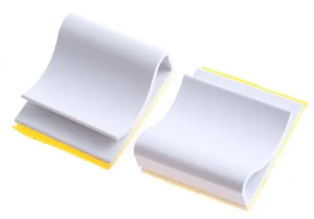 Produktfoto 1 von Essentra Kabelhalter Selbstklebend Noryl Weiß 25.4mm x 6.4 mm x 27 mm