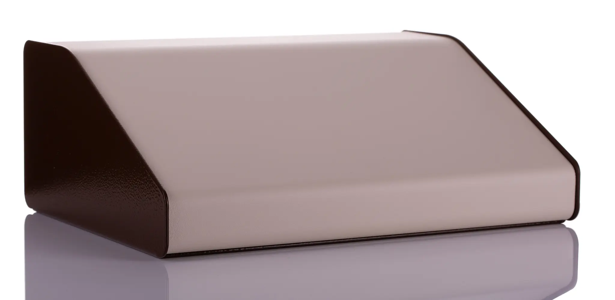 Produktfoto 1 von CAMDENBOSS 2000 Aluminium Pultgehäuse Geneigte Front, Braun, Beige, 210 mm 106 mm, 381 mm