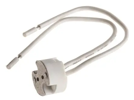 Produktfoto 1 von Orbitec Lampenhalter Schraubanschlussklemme, 2-Pin, Steatit, Halogen, Schraubbefestigung