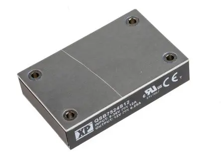 XP Power QSB75 DC/DC Konverter, 12V dc OUT 6.25 mA Durchsteckmontage 36V dc 1.5 kV dc 350 W -40 °C 100 °C