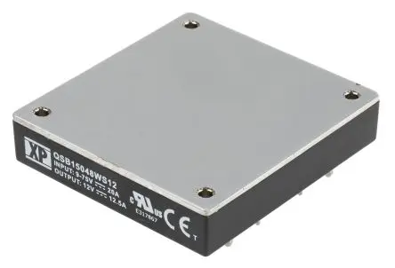 XP Power QSB15048W DC/DC Konverter, 12V dc OUT 12.5 A Durchsteckmontage 75V dc 1.5 kV dc 150 W -40 °C 100 °C