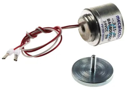 Mecalectro Haltemagnet, 35 N, 24V dc, ø 22.5 mm, DC