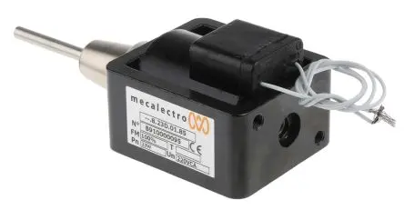 Produktfoto 1 von Mecalectro 8.23D.01.85 Linearer Magnetschalter Push-Pull 230V ac 79 mm 25 mm