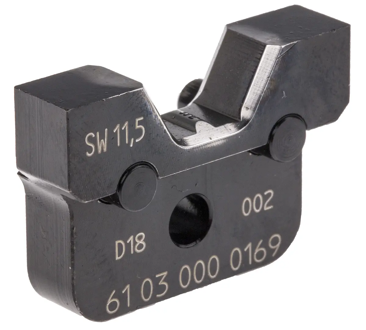 Produktfoto 1 von HARTING InduCom Crimpmatrize, 9 mm Schwarz, 1 Ports