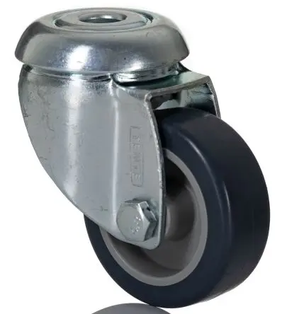 Produktfoto 1 von Tente Drehbar Rolle, Rad ø 50 mm, 40 kg, Ges H. 70 mm, Rad B. 19 mm, Polyurethan