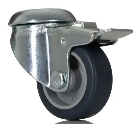 Produktfoto 1 von Tente Gebremst, schwenkbar Rolle, Rad ø 50 mm, 40 kg, Ges H. 70 mm, Rad B. 19 mm