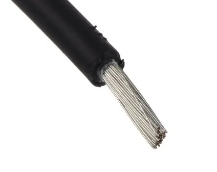 Staubli Solarkabel FLEX-SOL 6 mm² Flammhemmend, Halogenfrei Außen-Ø=6 mm Schwarz 90 °C -40 °C