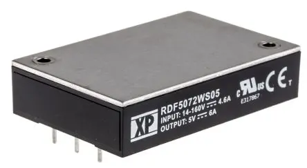 XP Power RDF50 DC/DC Konverter, 5V dc OUT 6 mA Durchsteckmontage 160V dc 3 kV dc 50 W -40 °C 100 °C