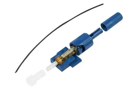 Produktfoto 1 von RS PRO LWL-Steckverbinder, ST, Multimodus, Simplex, 9/125 μm, PC 0.5dB, ø 900 μm, Blau