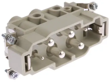 Produktfoto 1 von HARTING Han K Industrie-Steckverbinder Kontakteinsatz Stecker, 6-polig 80A, Panel, Steckverbindereinsatz