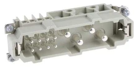Produktfoto 1 von HARTING Han K Industrie-Steckverbinder Kontakteinsatz Stecker, 13-polig 80A, Kabel, Steckverbindereinsatz
