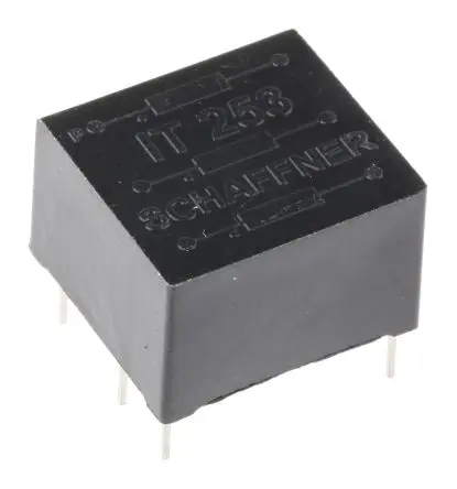 Schaffner Impulstransformator 1.1 mH 0.55Ω 0.55Ω 1:1:1 Durchsteckmontage