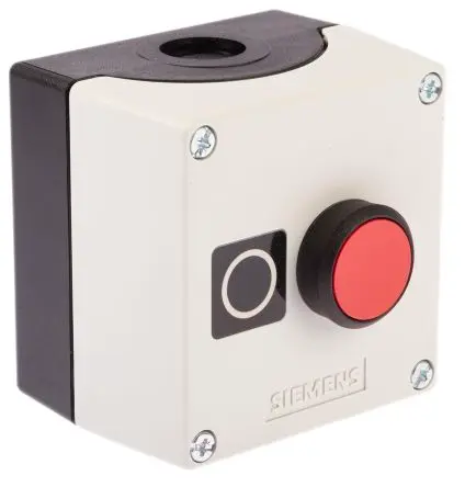 Produktfoto 1 von Siemens SIRIUS ACT 3SU18 Drucktaster-Steuerstation SPST Rot Kunststoff, IP69, IP67, IP66 Kunststoff Grau Ø 22 mm O