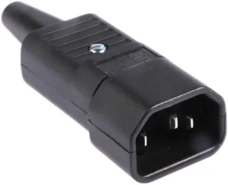 Produktfoto 1 von Schurter 4732 IEC-Steckverbinder C14 250V, Gerade Stecker, Kabel 10A