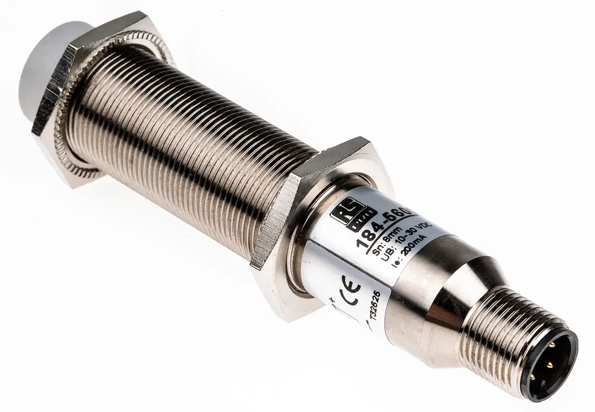 Produktfoto 1 von RS PRO M18 Näherungssensor Kapazitiv, Gewinderohr 8 mm NPN 10 → 30 V dc / 15 mA NO+NC, IP67