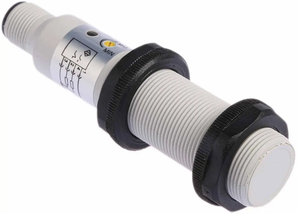 Produktfoto 1 von RS PRO M18 Näherungssensor Kapazitiv, Gewinderohr 8 mm PNP 10 → 30 V dc / 15 mA NO+NC, IP67