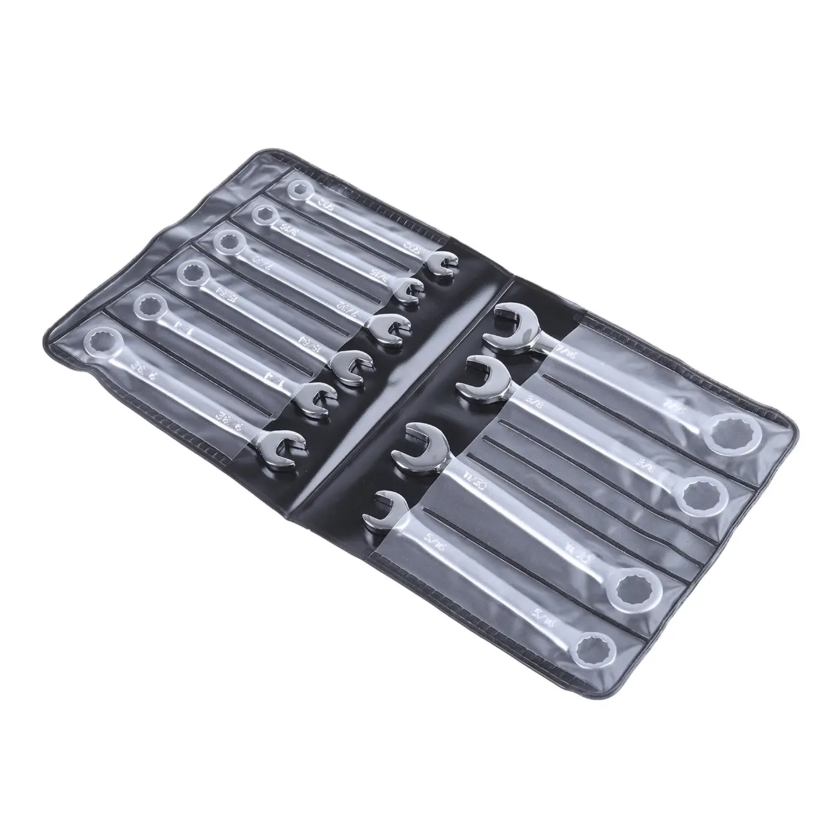 Produktfoto 1 von RS PRO Schraubenschlüsselsatz Ringschlüssel Kohlenstoffstahl, 10-teilig 5/32 To 3/8 in