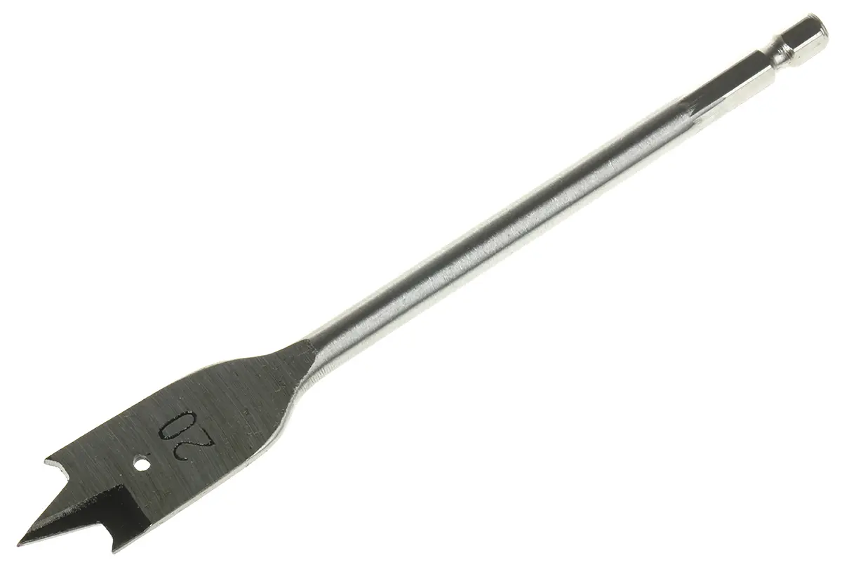 Produktfoto 1 von RS PRO CrV-Stahl Holz-Fräsbohrer 20mm x 152,4 mm