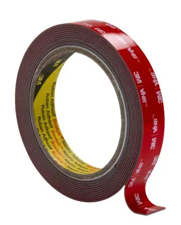 Produktfoto 1 von 3M GPH-110GF VHB Acrylschaum Schaumstoff Klebeband doppelseitig, Grau, Stärke 1.1 mm, 19mm x 3 m, 37N/cm