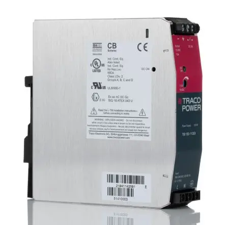 Produktfoto 1 von TRACOPOWER TIB 120 DIN-Schienen Netzteil Linear 264V ac AC / 10 A 15V dc DC 120 W