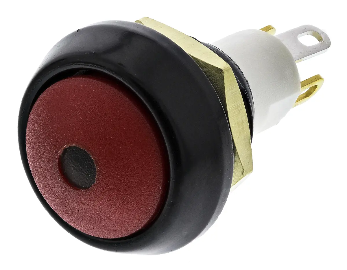 Produktfoto 1 von ITW 59 Miniaturdruckschalter Grün Beleuchtet Tastend Panel Ø 13.65 mm, SPST / 400 mA 50 V dc 125 V ac, IP40