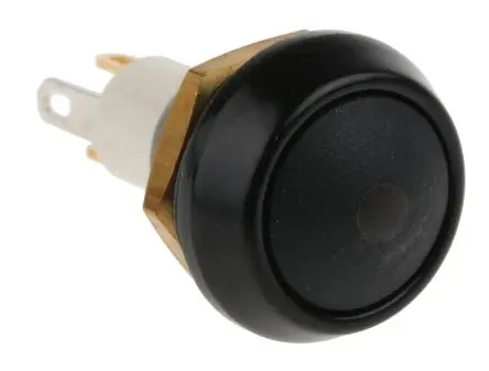 Produktfoto 1 von ITW 59 Miniaturdruckschalter Grün Beleuchtet Tastend Panel Ø 13.6 mm, SPST / 400mA 50 V dc 125 V ac, IP67