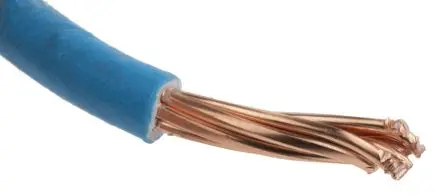 Produktfoto 1 von RS PRO H07Z-R Schaltdraht 100 m Blau Ø 5.4 mm 7 Litzen Thermoplastisches Polyolefin