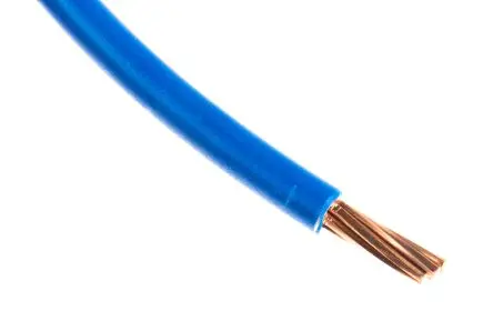 Produktfoto 1 von RS PRO H07V-R Schaltdraht 100 m Blau Ø 7 mm 7 Litzen Thermoplastisches Polyolefin