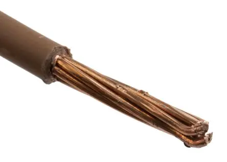 Produktfoto 1 von RS PRO H07V-R Schaltdraht 100 m Braun Ø 7 mm 7 Litzen Raucharm, halogenfrei