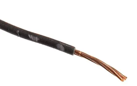 Produktfoto 1 von RS PRO H07V-R Schaltdraht 50 m Schwarz Ø 7 mm 7 Litzen Thermoplastisches Polyolefin