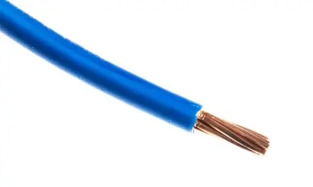 Produktfoto 1 von RS PRO H07V-R Schaltdraht 50 m Blau Ø 8 mm 7 Litzen Thermoplastisches Polyolefin