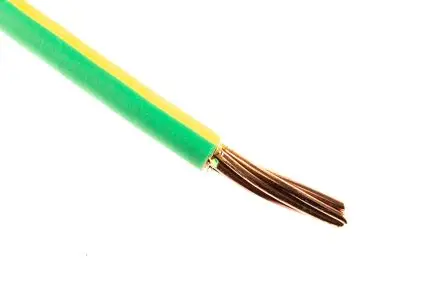 Produktfoto 1 von RS PRO H07V-R Schaltdraht 50 m Grün, Gelb Ø 10.1 mm 7 Litzen Thermoplastisches Polyolefin