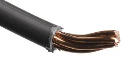 Produktfoto 1 von RS PRO H07Z-R Schaltdraht 50 m Schwarz Ø 11.3 mm 7 Litzen Thermoplastisches Polyolefin