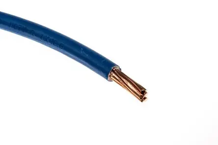 Produktfoto 1 von RS PRO H07V-R Schaltdraht 50 m Blau Ø 6.7 mm 7 Litzen Polyvinylchlorid