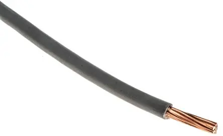 Produktfoto 1 von RS PRO H07V-R Schaltdraht 50 m Grau Ø 6.7 mm 7 Litzen Polyvinylchlorid