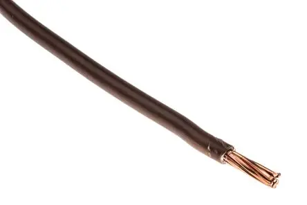 Produktfoto 1 von RS PRO H07V-R Schaltdraht 50 m Braun Ø 7.8 mm 7 Litzen Polyvinylchlorid