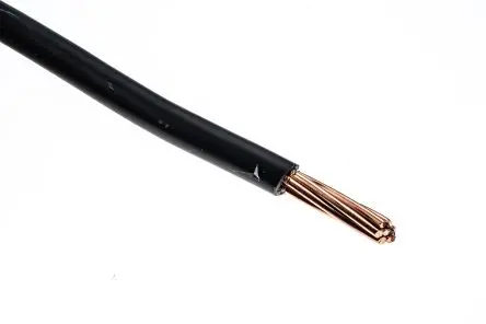 Produktfoto 1 von RS PRO H07V-R Schaltdraht 50 m Schwarz Ø 9.7 mm 7 Litzen Polyvinylchlorid