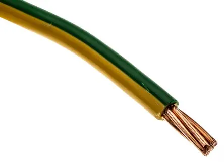Produktfoto 1 von RS PRO H07V-R Schaltdraht 50 m Grün, Gelb Ø 10.9 mm 7 Litzen Polyvinylchlorid