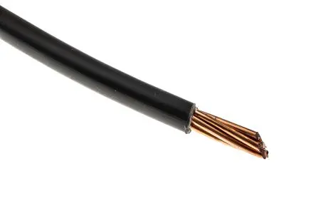 Produktfoto 1 von RS PRO H07V-R Schaltdraht 50 m Schwarz Ø 10.9 mm 7 Litzen Polyvinylchlorid
