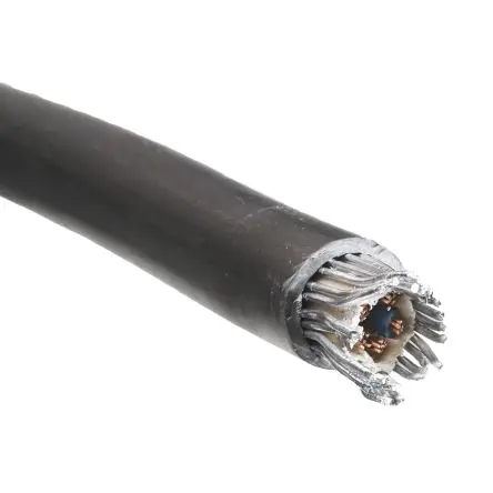 Produktfoto 1 von RS PRO Netzkabel, 5-adrig /Ø 12.8 mm Außen-ø 90 °C, 1 kV, 600V, Vernetztes Polyethylen